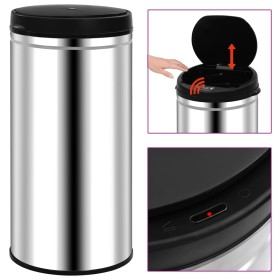Mülleimer mit automatischem Sensor 70 L Edelstahl von vidaXL, Mülltonnen und Mülltonnen - Ref: Foro24-322696, Preis: 114,36 €...