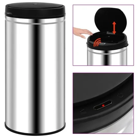 Automatic sensor trash can 70 L stainless steel by vidaXL, Garbage cans and trash cans - Ref: Foro24-322696, Price: 112,81 €,...