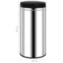 Automatic sensor trash can 70 L stainless steel by vidaXL, Garbage cans and trash cans - Ref: Foro24-322696, Price: 112,81 €,...