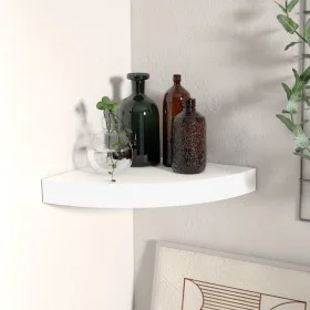 Weißes schwebendes Eckregal aus MDF, 25 x 25 x 3,8 cm von vidaXL, Regale und Regale - Ref: Foro24-323895, Preis: 22,48 €, Rab...