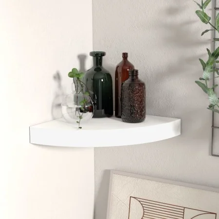 Weißes schwebendes Eckregal aus MDF, 25 x 25 x 3,8 cm von vidaXL, Regale und Regale - Ref: Foro24-323895, Preis: 22,48 €, Rab...