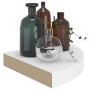 Weißes schwebendes Eckregal aus MDF, 25 x 25 x 3,8 cm von vidaXL, Regale und Regale - Ref: Foro24-323895, Preis: 23,04 €, Rab...