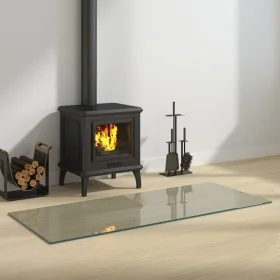 Rectangular glass fireplace plate 120x50 cm by vidaXL, Glass - Ref: Foro24-324131, Price: 67,13 €, Discount: %