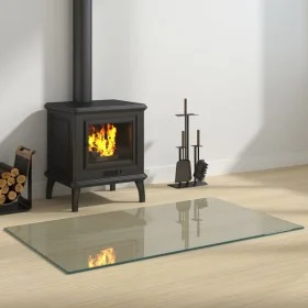 Glass plate for rectangular fireplace 100x60 cm by vidaXL, Glass - Ref: Foro24-324124, Price: 64,92 €, Discount: %
