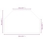 Placa de vidrio para chimenea hexagonal 80x50 cm de vidaXL, Cristal - Ref: Foro24-324139, Precio: 40,80 €, Descuento: %