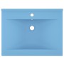 Lavabo de lujo con grifo cerámica 60x46 cm azul claro de vidaXL, Lavabos - Ref: Foro24-147022, Precio: 103,56 €, Descuento: %