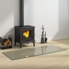 Placa de vidrio para chimenea rectangular 120x50 cm de vidaXL, Cristal - Ref: Foro24-324125, Precio: 62,71 €, Descuento: %