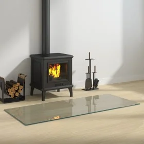 Rectangular glass fireplace plate 120x50 cm by vidaXL, Glass - Ref: Foro24-324125, Price: 61,33 €, Discount: %