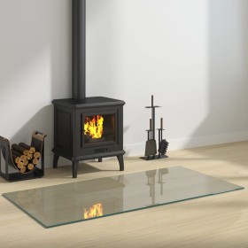 Glass plate for rectangular fireplace 120x60 cm by vidaXL, Glass - Ref: Foro24-324126, Price: 67,11 €, Discount: %