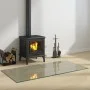 Glass plate for rectangular fireplace 120x60 cm by vidaXL, Glass - Ref: Foro24-324126, Price: 70,24 €, Discount: %