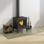 Glass plate for rectangular fireplace 120x60 cm by vidaXL, Glass - Ref: Foro24-324126, Price: 70,24 €, Discount: %