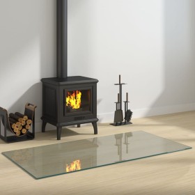 Glass plate for rectangular fireplace 120x60 cm by vidaXL, Glass - Ref: Foro24-324132, Price: 67,29 €, Discount: %