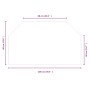 Glasplatte für sechseckigen Kamin 100x60 cm von vidaXL, Glas - Ref: Foro24-324142, Preis: 46,67 €, Rabatt: %