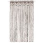 Cortina de macramé algodón gris taupé 140x240 cm de vidaXL, Cortinas y visillos - Ref: Foro24-323982, Precio: 45,92 €, Descue...
