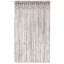 Macramé cotton curtain in gray taupe 140x240 cm by vidaXL, Curtains and curtains - Ref: Foro24-323982, Price: 46,80 €, Discou...