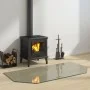 Hexagonal glass plate for fireplace 120x60 cm by vidaXL, Glass - Ref: Foro24-324144, Price: 52,21 €, Discount: %