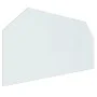Hexagonal glass plate for fireplace 120x60 cm by vidaXL, Glass - Ref: Foro24-324144, Price: 52,21 €, Discount: %