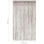 Macramé cotton curtain in gray taupe 140x240 cm by vidaXL, Curtains and curtains - Ref: Foro24-323982, Price: 46,80 €, Discou...