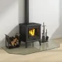 Hexagonal glass plate for fireplace 120x60 cm by vidaXL, Glass - Ref: Foro24-324144, Price: 52,21 €, Discount: %
