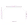 Glasplatte für sechseckigen Kamin 120x60 cm von vidaXL, Glas - Ref: Foro24-324144, Preis: 51,53 €, Rabatt: %