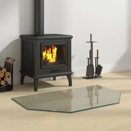 Hexagonal glass plate for fireplace 80x50 cm by vidaXL, Glass - Ref: Foro24-324133, Price: 37,80 €, Discount: %