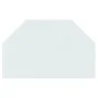 Hexagonal glass plate for fireplace 80x50 cm by vidaXL, Glass - Ref: Foro24-324133, Price: 37,80 €, Discount: %