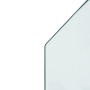 Placa de vidrio para chimenea hexagonal 120x50 cm