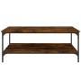 Couchtisch aus geräuchertem Eichenholzwerkstoff, 100 x 100 x 40 cm von vidaXL, Couchtisch - Ref: Foro24-832845, Preis: 90,65 ...