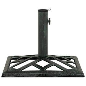 Green cast iron parasol base 44x44x31 cm by vidaXL, Umbrella bases - Ref: Foro24-317760, Price: 43,02 €, Discount: %