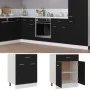 Lower cabinet drawer kitchen engineered wood black 60x46x81.5cm by vidaXL, Kitchen cabinets - Ref: Foro24-801229, Price: 85,5...