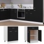 Unterschrankschublade Küche aus Holzwerkstoff schwarz 60x46x81,5cm von vidaXL, Küchenschränke - Ref: Foro24-801229, Preis: 87...