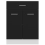 Unterschrankschublade Küche aus Holzwerkstoff schwarz 60x46x81,5cm von vidaXL, Küchenschränke - Ref: Foro24-801229, Preis: 87...