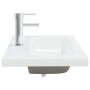 Einbauwaschbecken mit weißem Keramikhahn 81x39x18 cm von vidaXL, Sinkt - Ref: Foro24-148625, Preis: 208,77 €, Rabatt: %