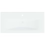 Einbauwaschbecken mit weißem Keramikhahn 81x39x18 cm von vidaXL, Sinkt - Ref: Foro24-148625, Preis: 208,77 €, Rabatt: %