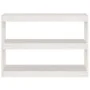 Estantería/divisor de espacios madera pino blanco 100x30x71,5 cm de vidaXL, Librerías y estanterías - Ref: Foro24-808209, Pre...