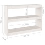 White pine wood shelf/space divider 100x30x71.5 cm by vidaXL, Bookcases and shelves - Ref: Foro24-808209, Price: 67,94 €, Dis...