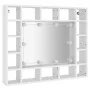 Mueble con espejo y LED blanco 91x15x76,5 cm de vidaXL, Tocadores de baño - Ref: Foro24-808864, Precio: 93,79 €, Descuento: %