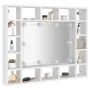 Mueble con espejo y LED blanco 91x15x76,5 cm de vidaXL, Tocadores de baño - Ref: Foro24-808864, Precio: 93,79 €, Descuento: %