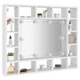 Möbel mit Spiegel und weißer LED 91x15x76,5 cm von vidaXL, Badezimmerwaschtische - Ref: Foro24-808864, Preis: 95,26 €, Rabatt: %