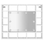 Möbel mit Spiegel und weißer LED 91x15x76,5 cm von vidaXL, Badezimmerwaschtische - Ref: Foro24-808864, Preis: 95,26 €, Rabatt: %