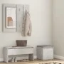 Concrete gray plywood hallway furniture set by vidaXL, Wardrobes - Ref: Foro24-3082048, Price: 94,74 €, Discount: %