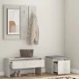 Concrete gray plywood hallway furniture set by vidaXL, Wardrobes - Ref: Foro24-3082048, Price: 94,74 €, Discount: %