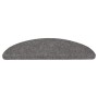 Alfombrilla autoadhesiva escalera 15 uds 56x17x3 cm gris