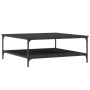 Black engineered wood coffee table 100x100x40 cm by vidaXL, Coffee table - Ref: Foro24-832843, Price: 83,53 €, Discount: %