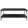 Black engineered wood coffee table 100x100x40 cm by vidaXL, Coffee table - Ref: Foro24-832843, Price: 83,53 €, Discount: %