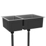 Küchenspüle aus Edelstahl von vidaXL, Sinkt - Ref: Foro24-51561, Preis: 130,32 €, Rabatt: %