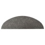 Alfombrilla autoadhesiva escalera 15 uds 56x17x3 cm gris