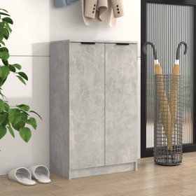 Mueble zapatero madera contrachapada gris hormigón 59x35x100 cm by vidaXL, Closets and storage - Ref: Foro24-811443, Price: 8...