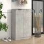Mueble zapatero madera contrachapada gris hormigón 59x35x100 cm by vidaXL, Closets and storage - Ref: Foro24-811443, Price: 9...