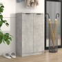 Mueble zapatero madera contrachapada gris hormigón 59x35x100 cm by vidaXL, Closets and storage - Ref: Foro24-811443, Price: 8...